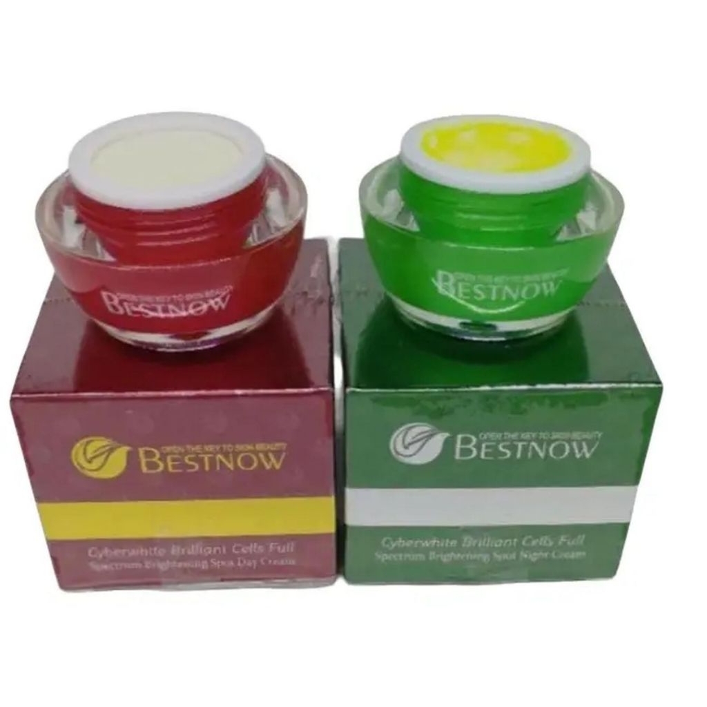 bestnow besar skincare siang malam whitening