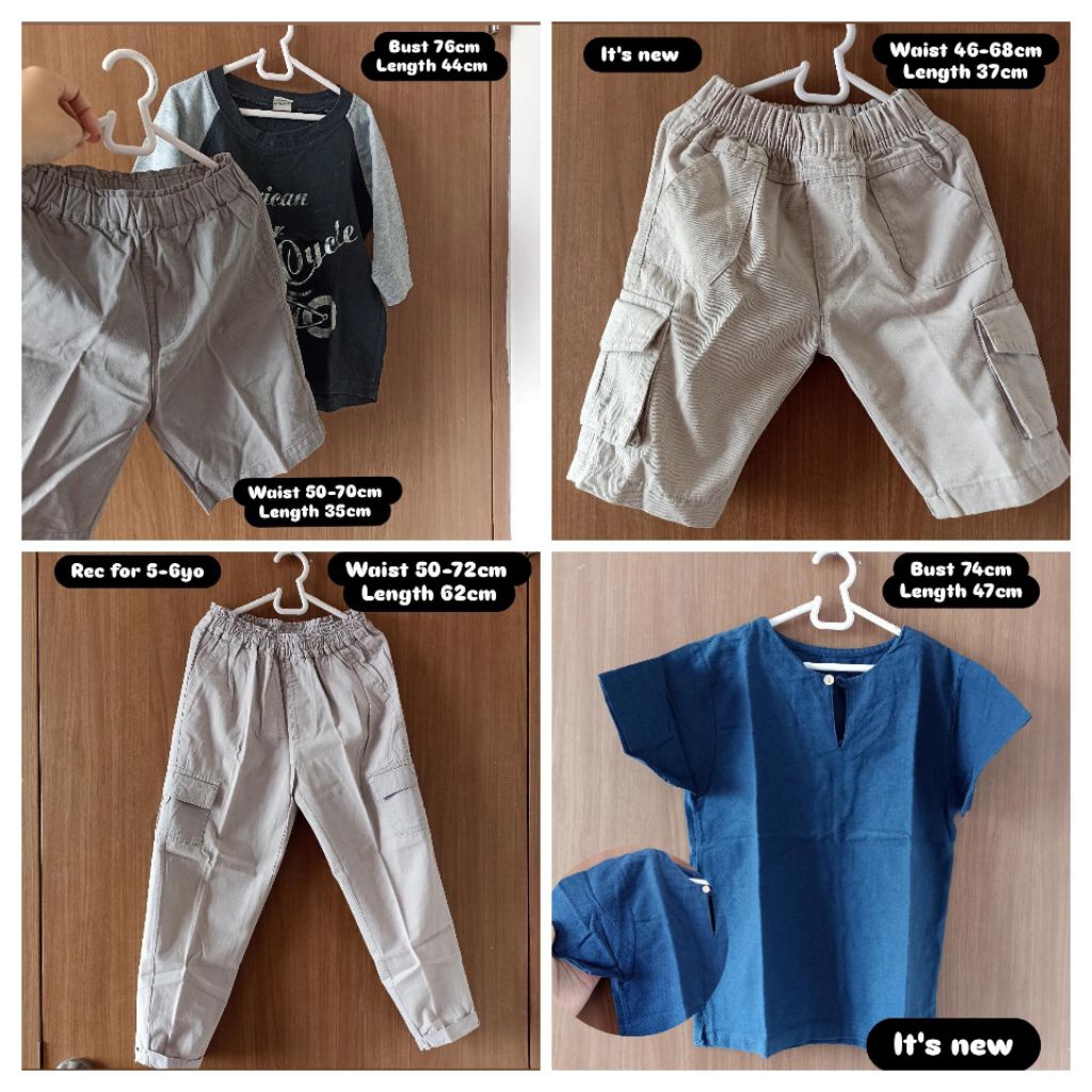 baju anak cowok / baju Koko anak / set baju anak cowok 4-7 tahun