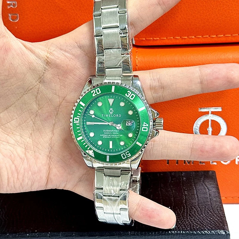 100% AMAN Timeord 2099 Jam Tangan Pria Rolex Automatic Luxury original 100% Jam Tangan Tanpa Baterai