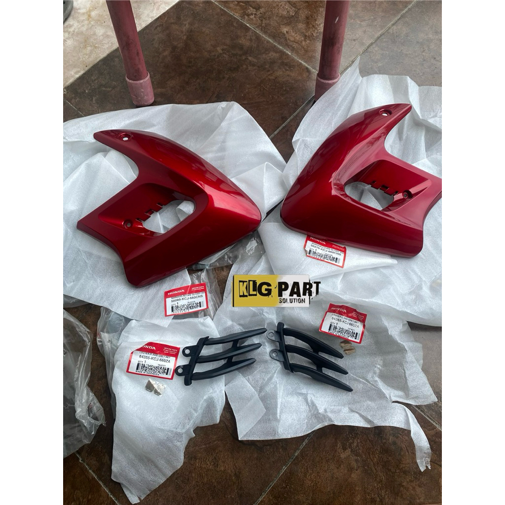 Cover Tebeng Tangki Honda Tiger Revo Tirev Merah Kanan Kiri Original Honda AHM