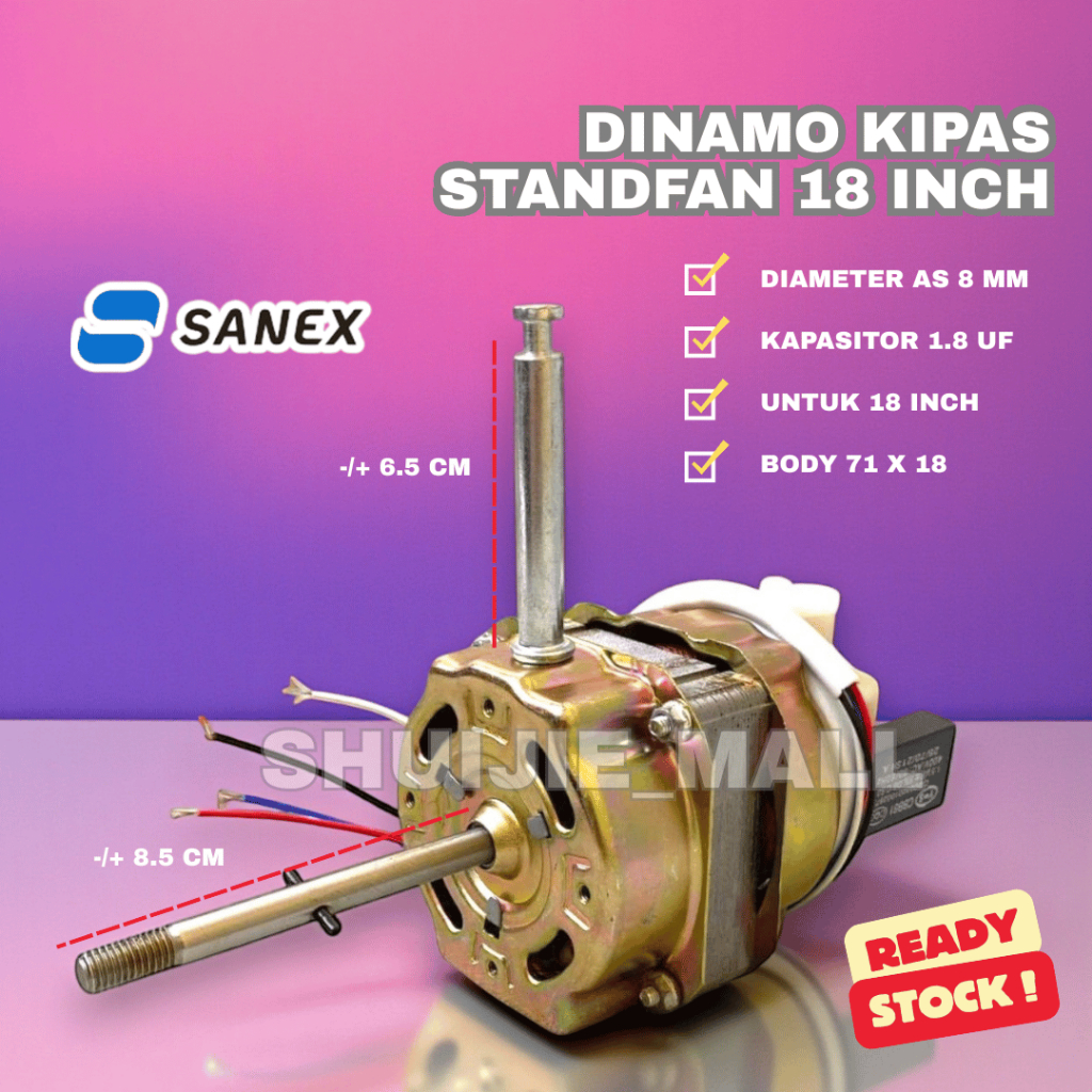 Dinamo Kipas Angin SANEX 18 inch Baling - Baling Besi Standfan/MOTOR KIPAS ANGIN SANEX 18 INCH/ KIPA