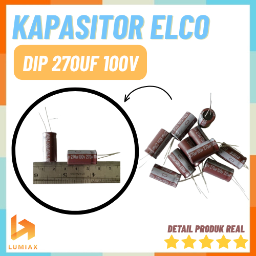 270uf 100v 270 uf 100v elco elko electrolytic capasitor kapasitor