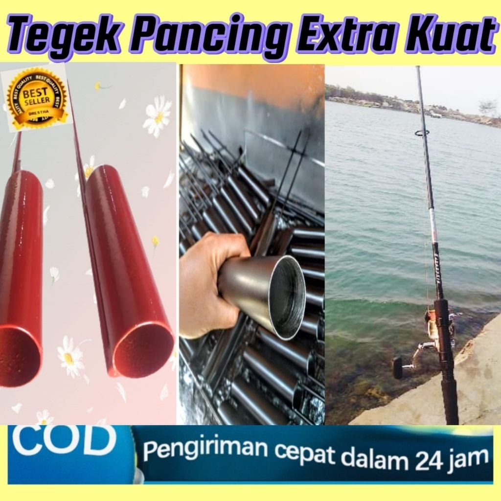 Jagrak pancing berdiri/Jagrak besi joran pancing cengkok tegek Pancing bahan besi antikarat