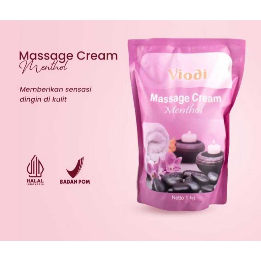 Viodi Massage Cream Menthol 1Kg Non-Sticky