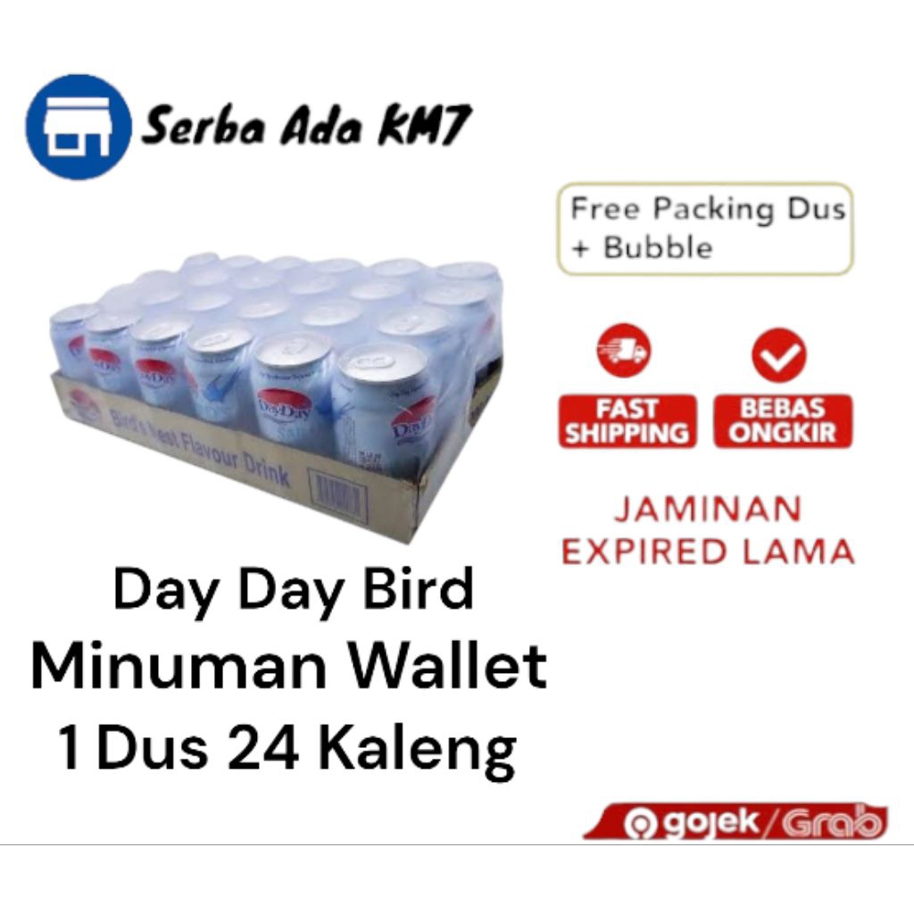 1 DUS/ KARTON MINUMAN DAY DAY BIRD'NEST / SARANG BURUNG WALLET ISI 24 KALENG