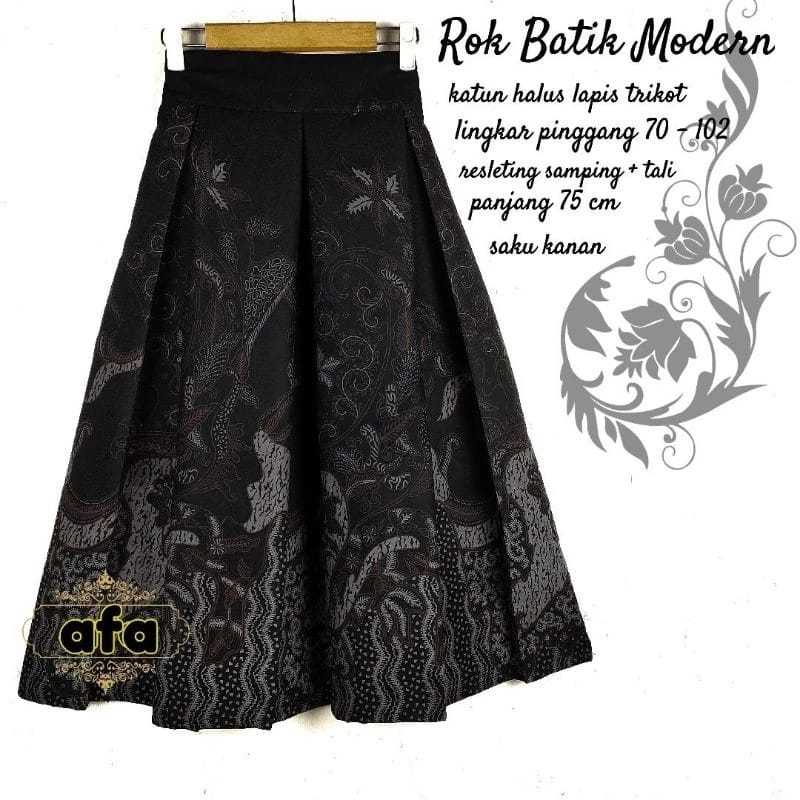 ROK BATIK MODERN LAPIS TRIKOT / ROK BATIK 7/8 / BAWAHAN BATIK