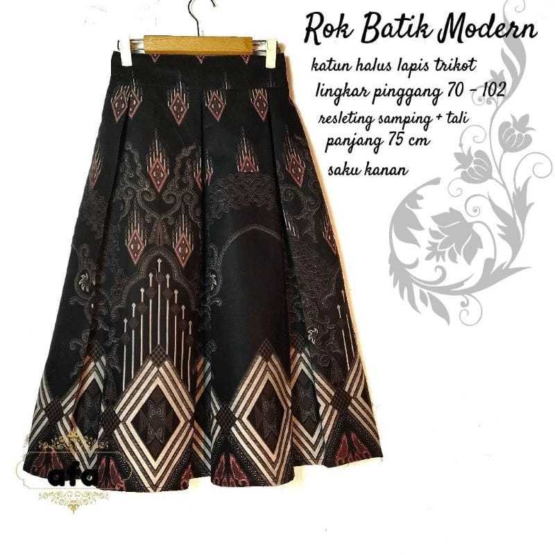 ROK BATIK MODERN LAPIS TRIKOT / ROK BATIK 7/8 / BAWAHAN BATIK