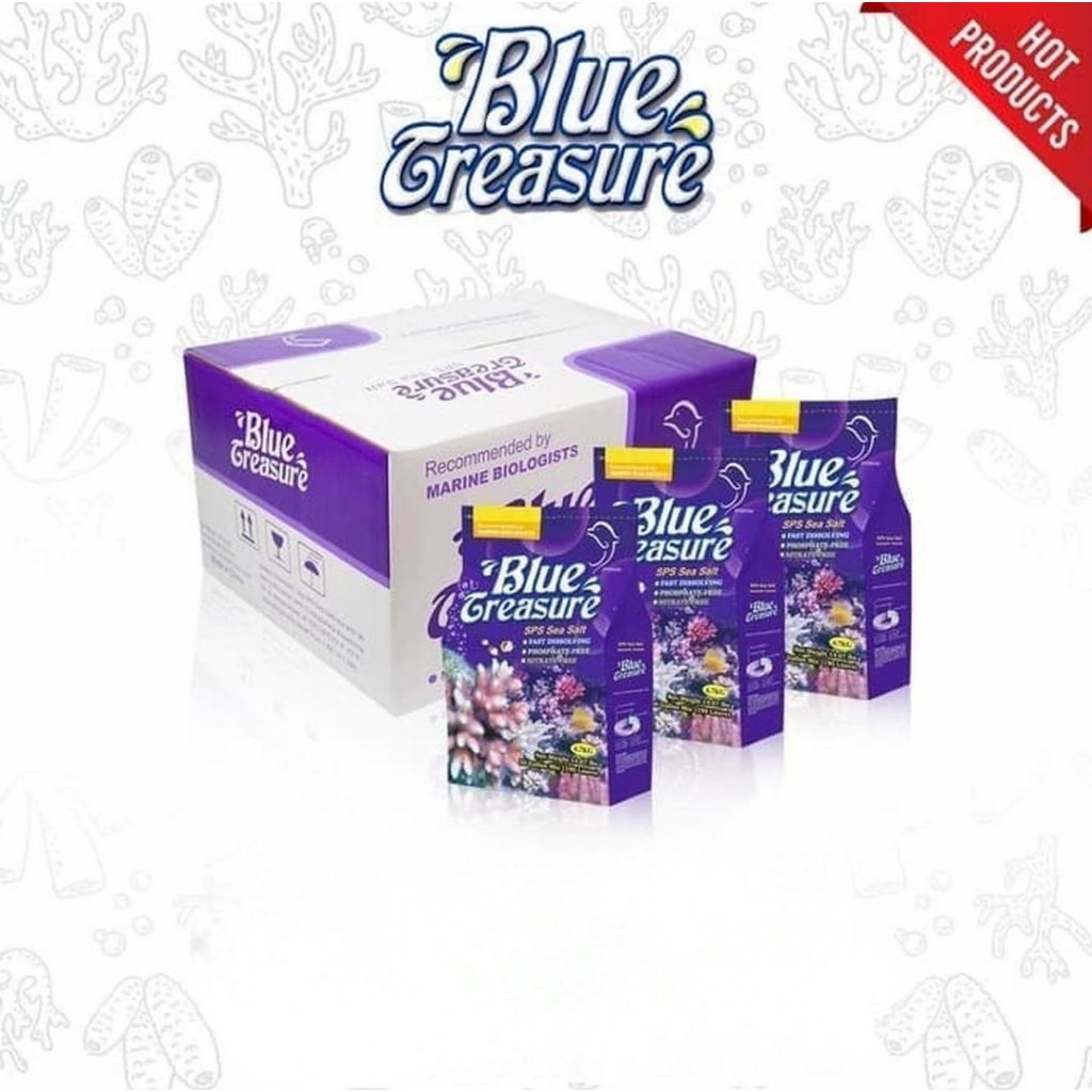 [Okeanos_id] Blue treasure SPS sea salt 201kg 1dus garam ASW marine reef laut