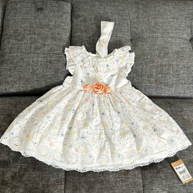 DRESS KATBOL DRESS ANAK DRESS PUTIH MOTHERCARE PUTIH MEWAH DENGAN BANDANA Dress Bayi Perempuan Broka
