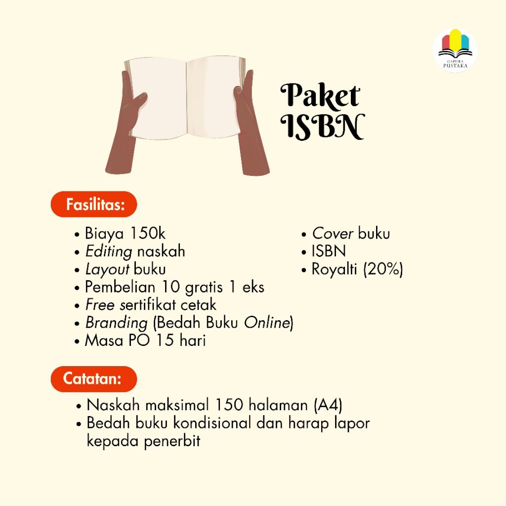Jasa Penerbitan Buku Murah | ISBN Buku | Paket Terbit Buku ISBN