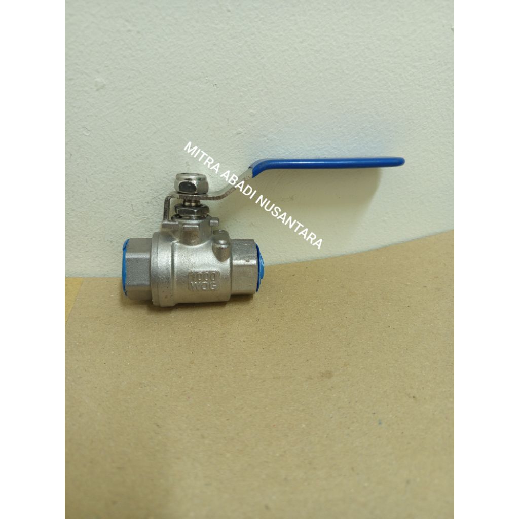 Ball Valve 11/2" inch Stainless Ss 316 Model 2 PC