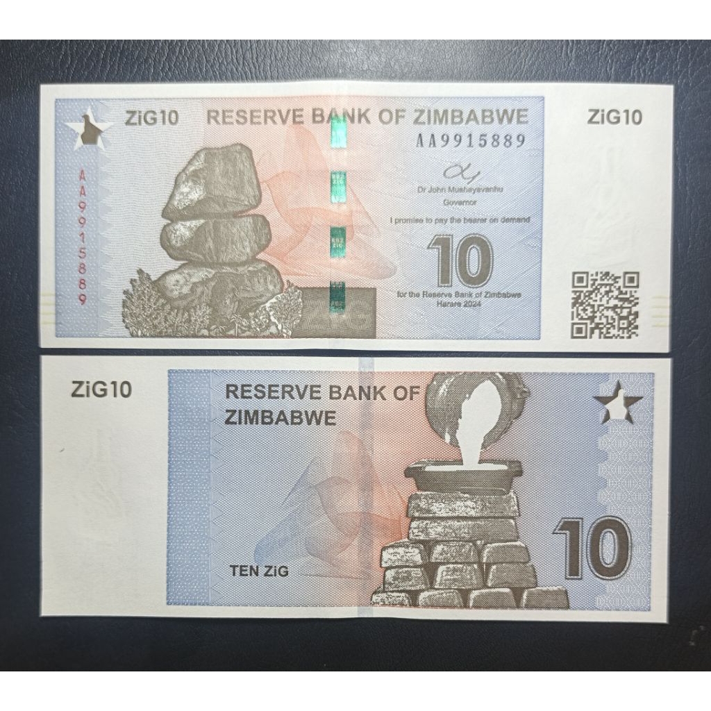 Uang Kertas Asing 10 Zimbabwe