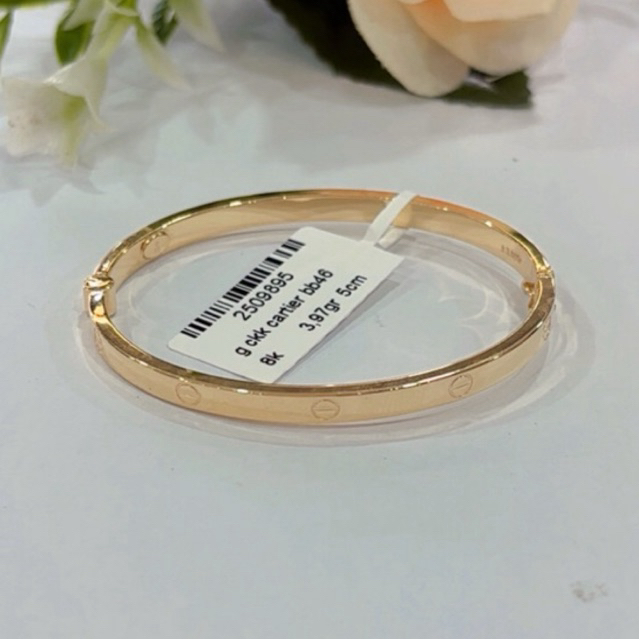 gelang Cartier emas kadar 8k