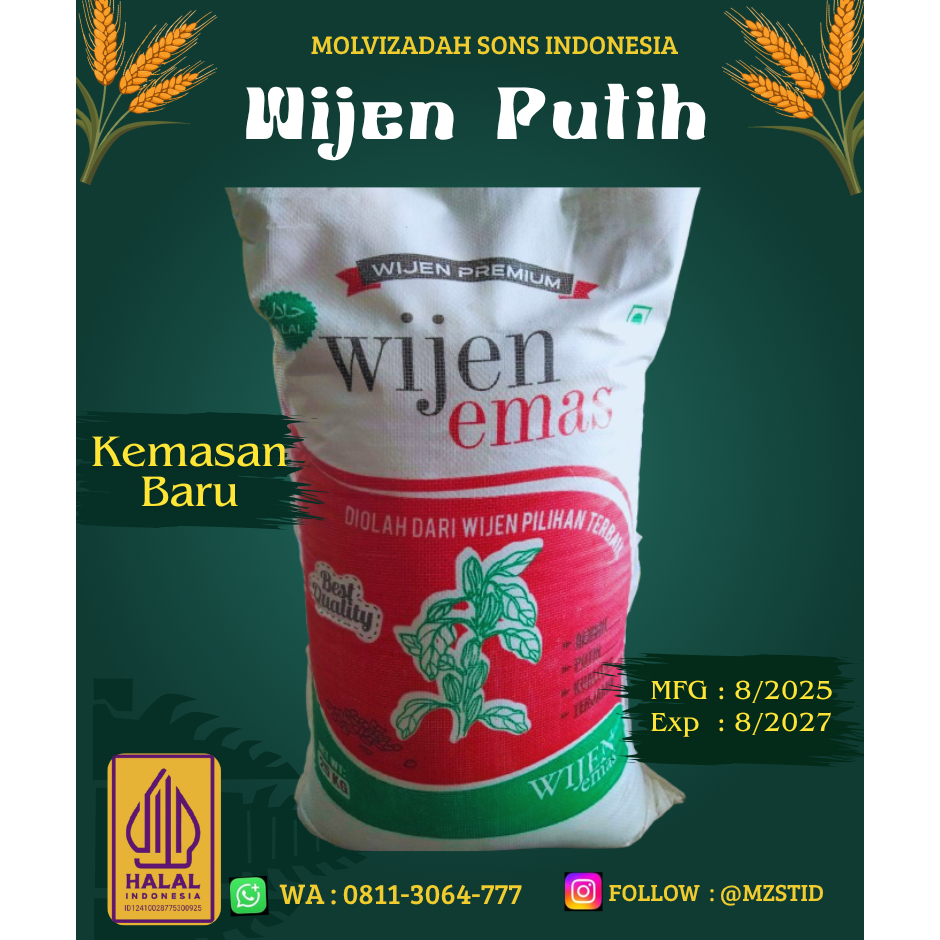 Wijen Putih Premium 25kg