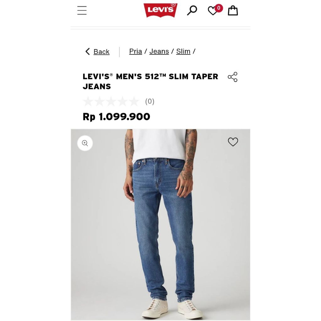 Levi's mens 512 slim taper