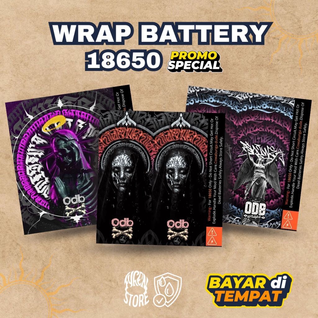 Buat Bateraimu Lebih Keren & Aman! Wrap ODB 18650 Limited!