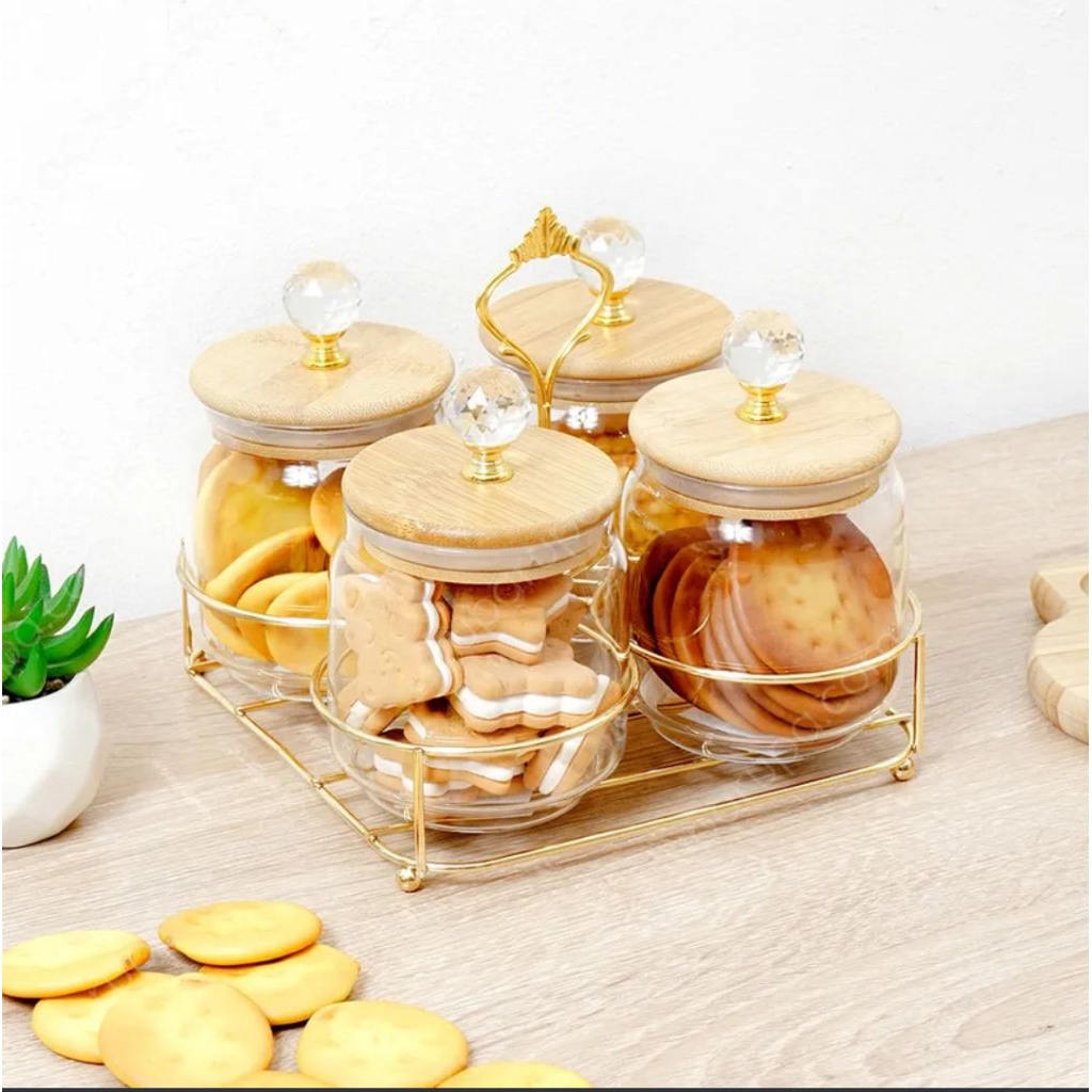 Informa Toples Mewah Set Rak Gold