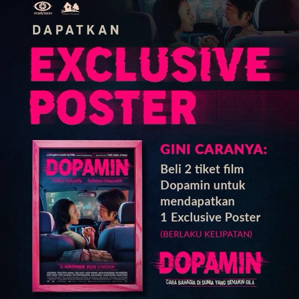Official Dopamin Poster, Cinepolis/ CGV/ Flix Cinema/ Cinema XXI
