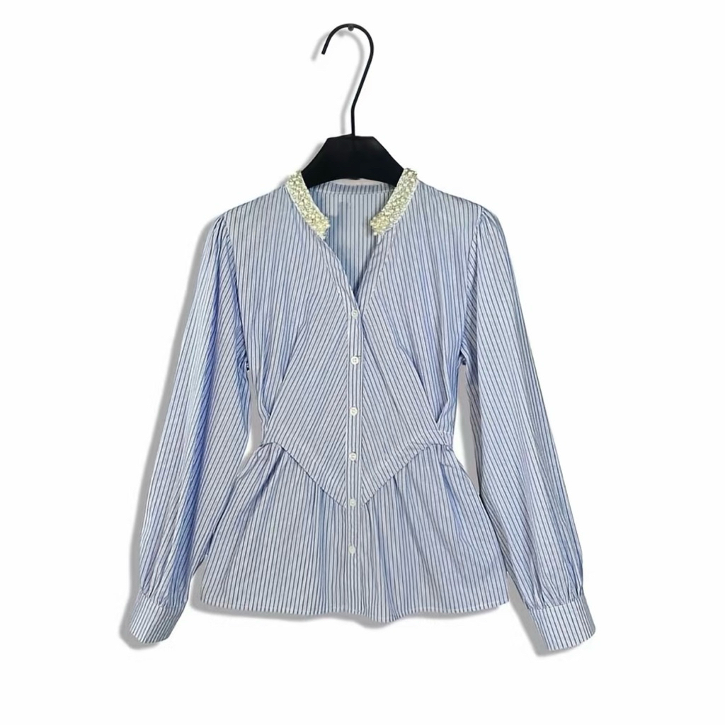 Kemeja Atasan Crop Sailor-Atasan Sailor Crop