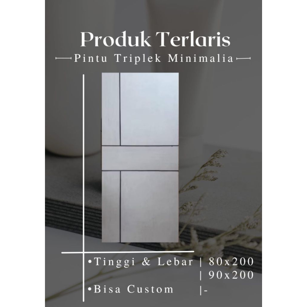 pintu triplek minimalis
