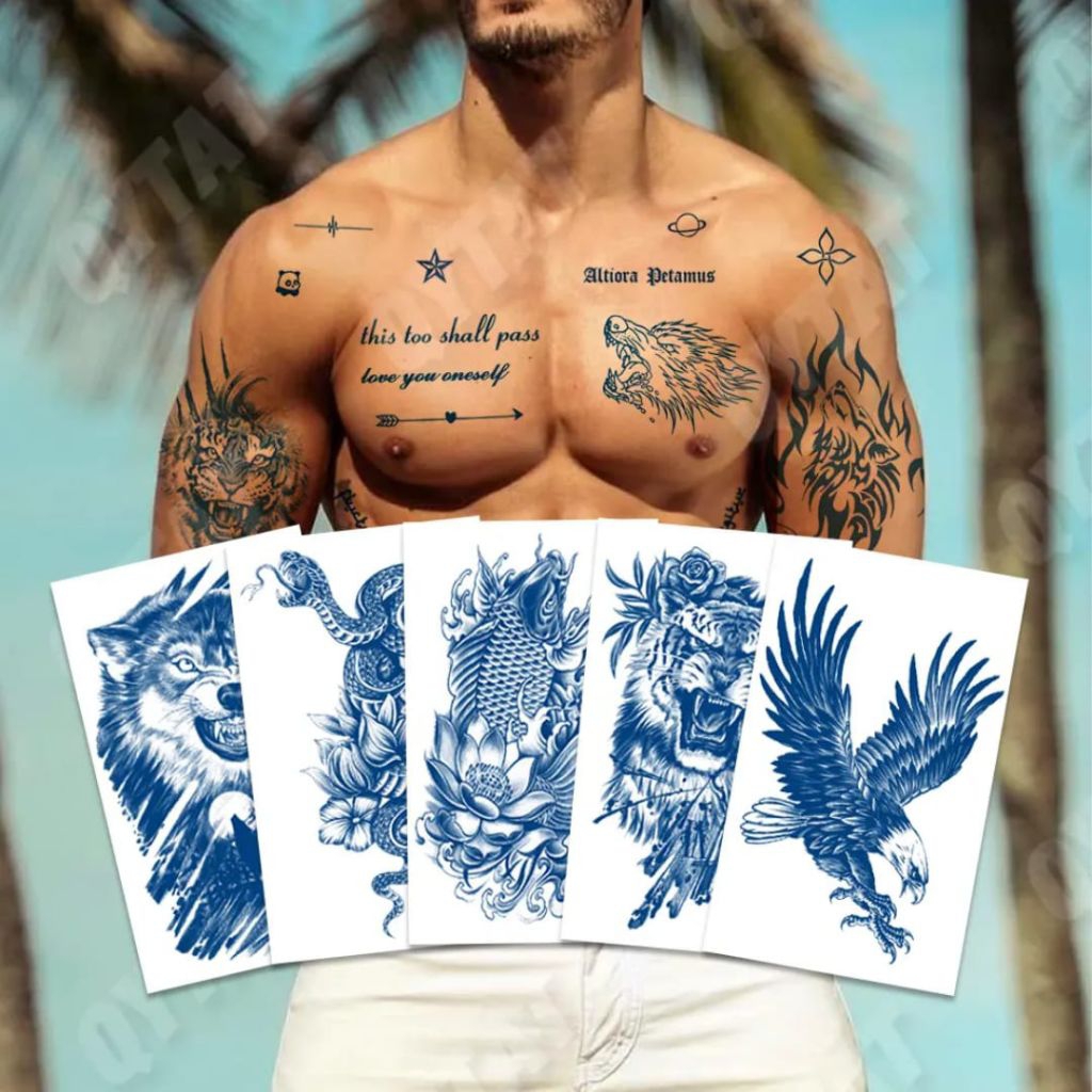 Tatto Semi permanen Tahan lama Anti Air