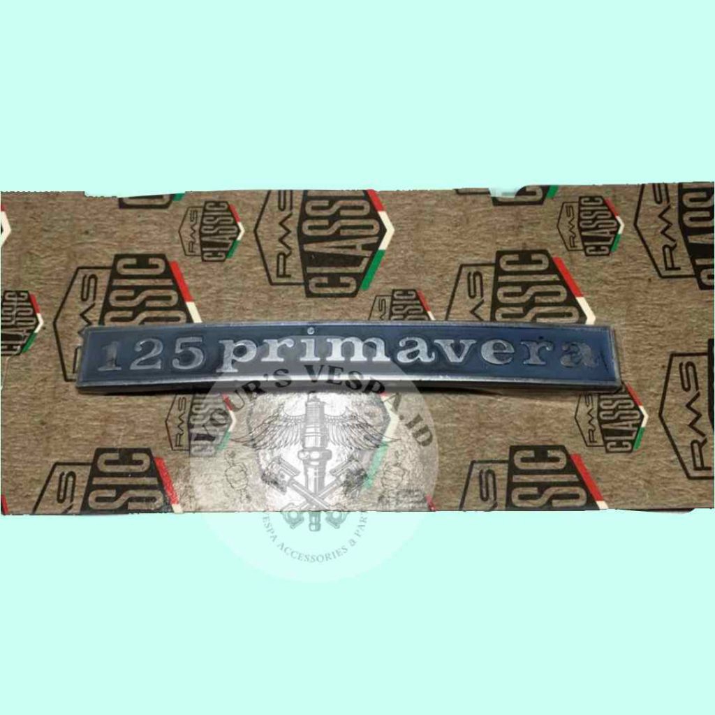 EMBLEM BELAKANG BALOK 125 PRIMAVERA RMS ITALY VESPA PRIMAVERA 125 ET3 SMALLFRAME