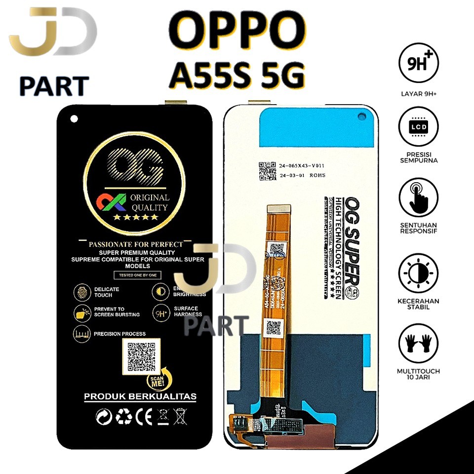 LCD TOUCHSCREEN OPPO A55S 5G ORIGINAL 100% COMPLETE