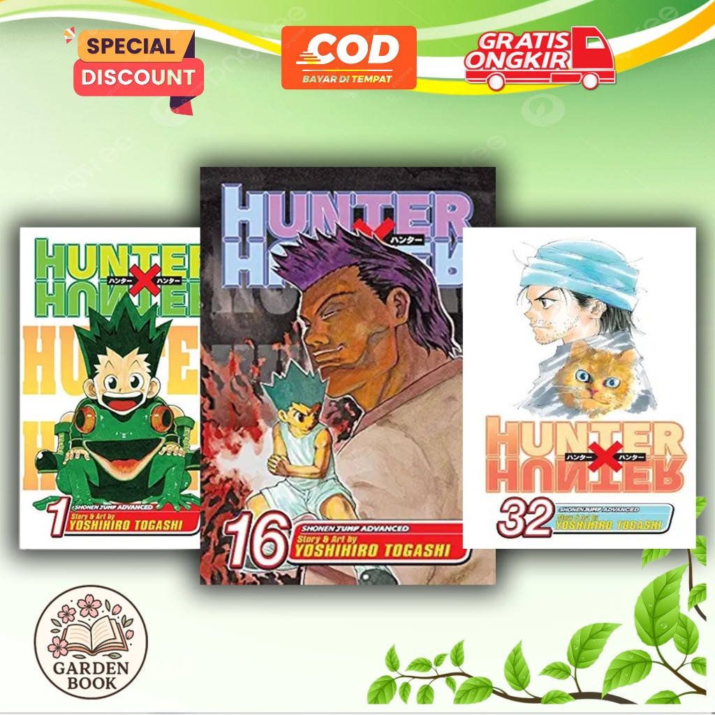 Komik Manga: Hunter X Hunter, 32 Books series (Engllish) - GARDEN BOOK