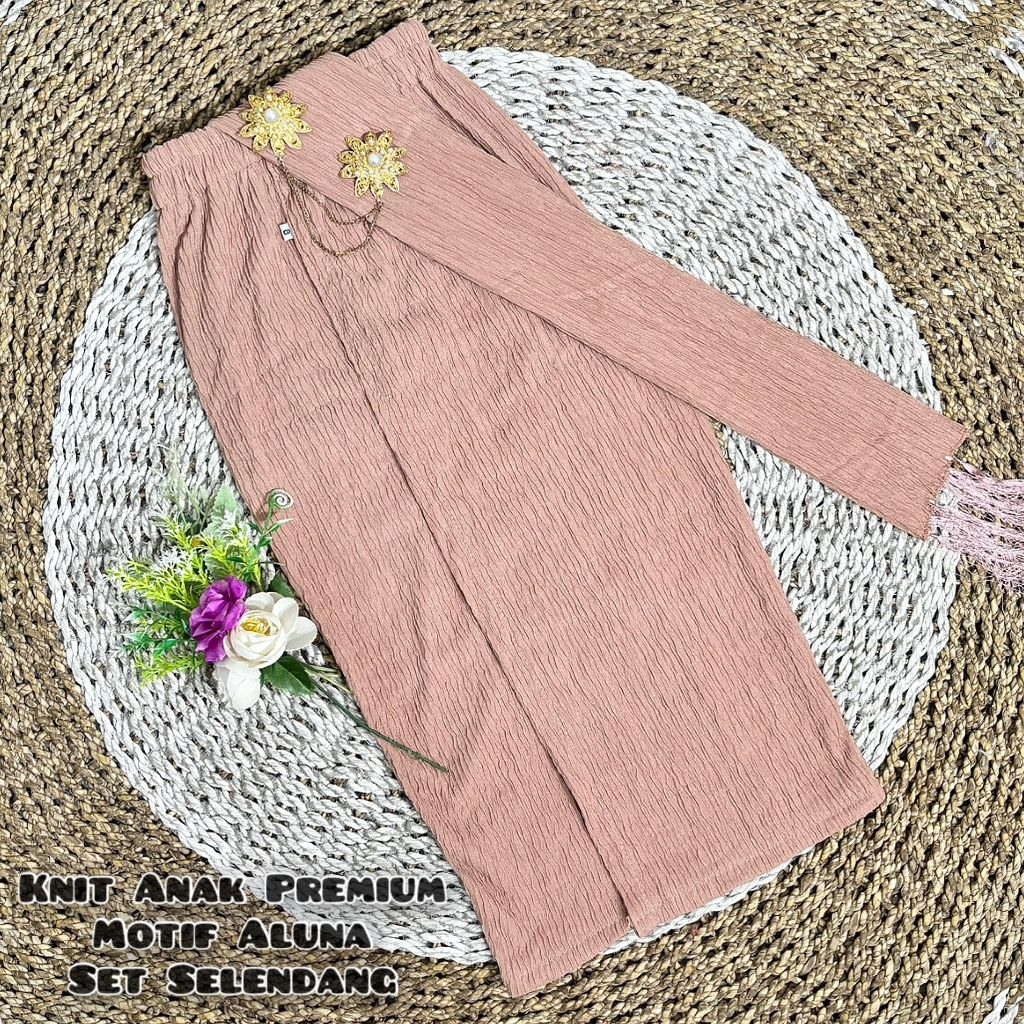 Kamen Knit Anak Set Selendang Premium Terbaru|Kamen Anak Knit Set Selendang Premium Terbaru