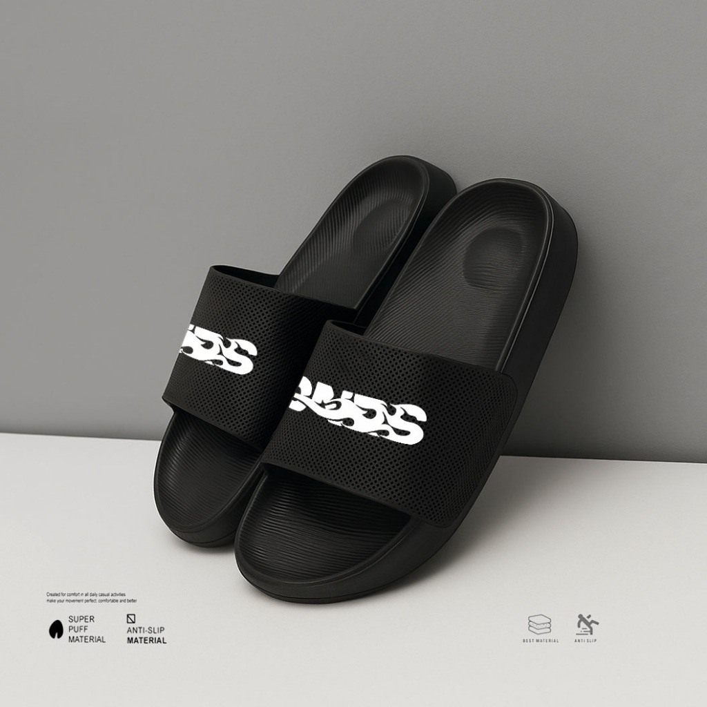 Sandal / Sendal Slip On / Slipper / Slide / Kokop / Pria / Laki laki / Cowok / Anak anak / Anti Lici