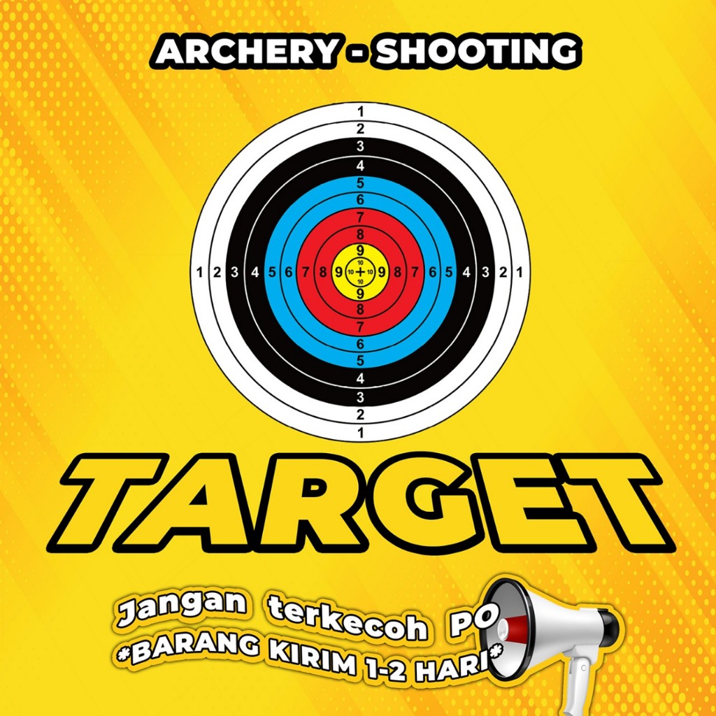 TARGET PANAHAN / BANNER TARGET/FACE TARGET/PRINT BANNER TAGET/100 X 100 CM TARGET BANNER/ BANNER TAR