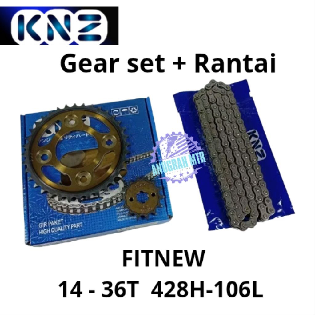 (KNZ GOLD) GIRSET GEAR GIR SET PAKET REVO SUPRA FIT NEW REVO SUPRA X125 SUPRA X125 KARISMA KHARISMA