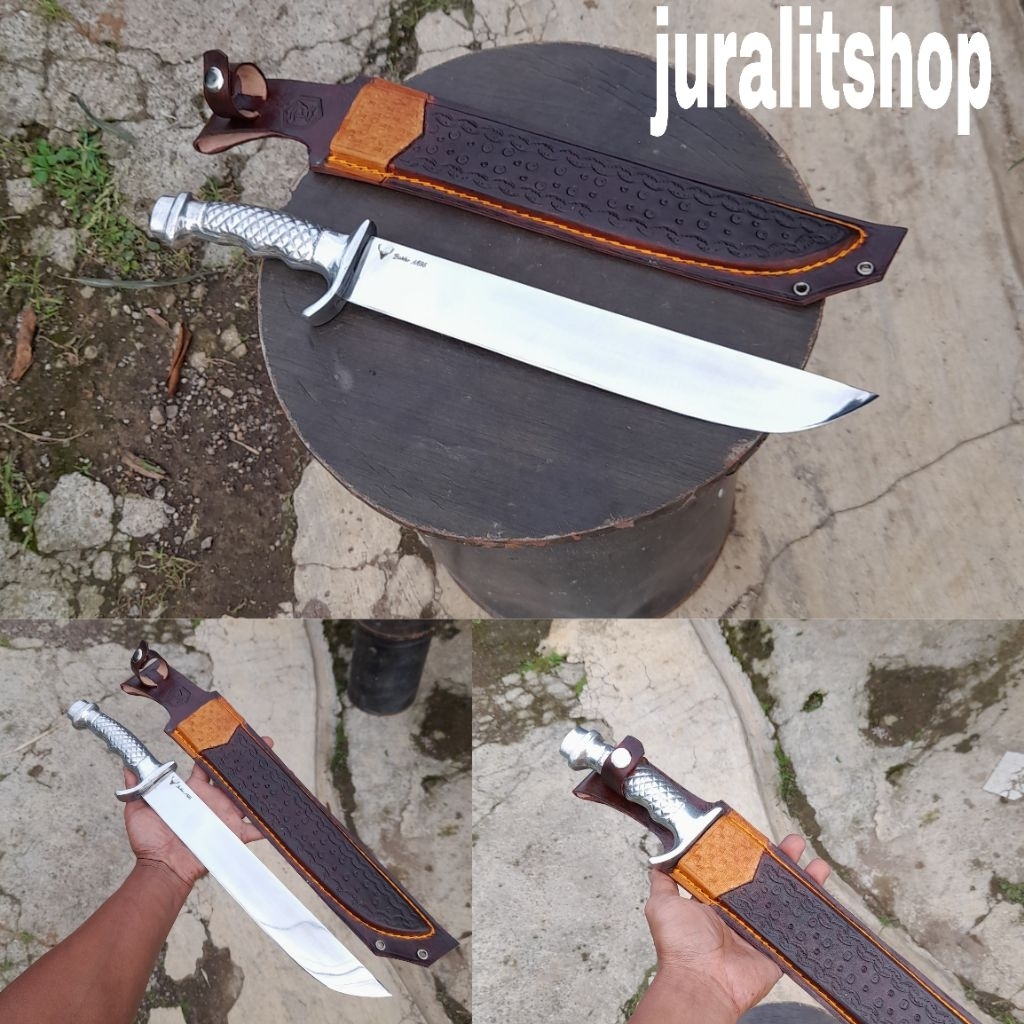 GOLOK SEMBELIH BOHLER N695 PREMIUM SARUNG KULIT