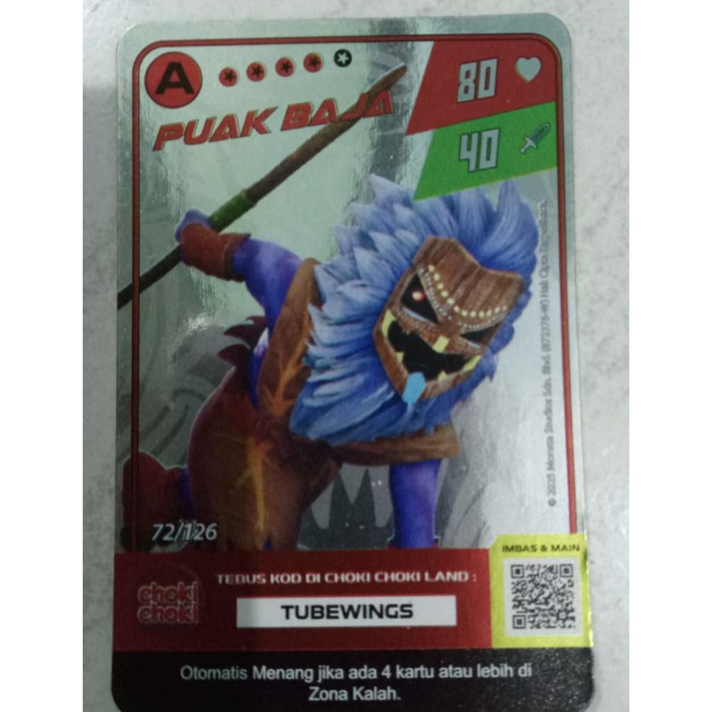 Card BOBOIBOY HOLOGRAM original from Choki Choki SR,R,A,S