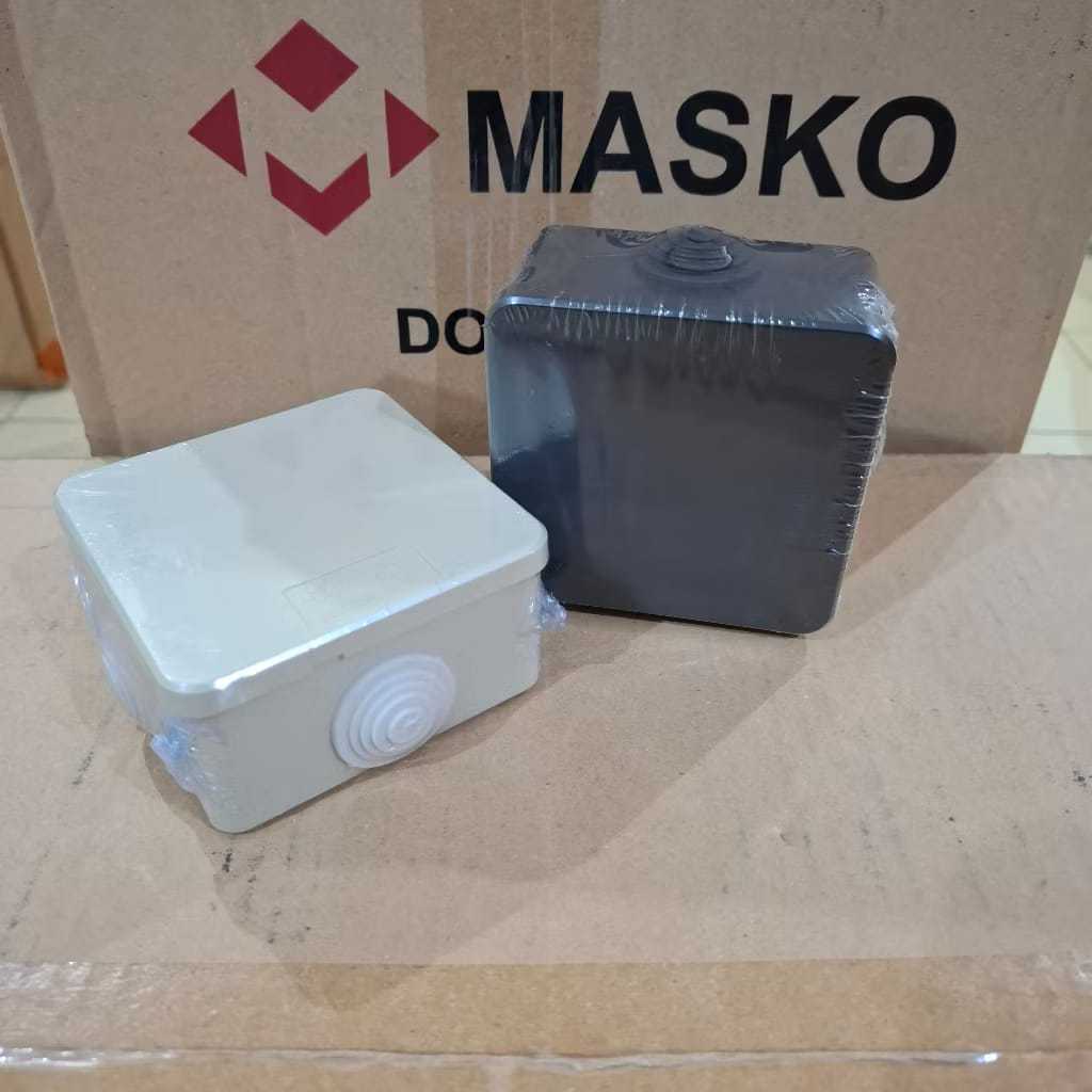 MASKO Duradus / Junction Box HITAM dan Cream KARET