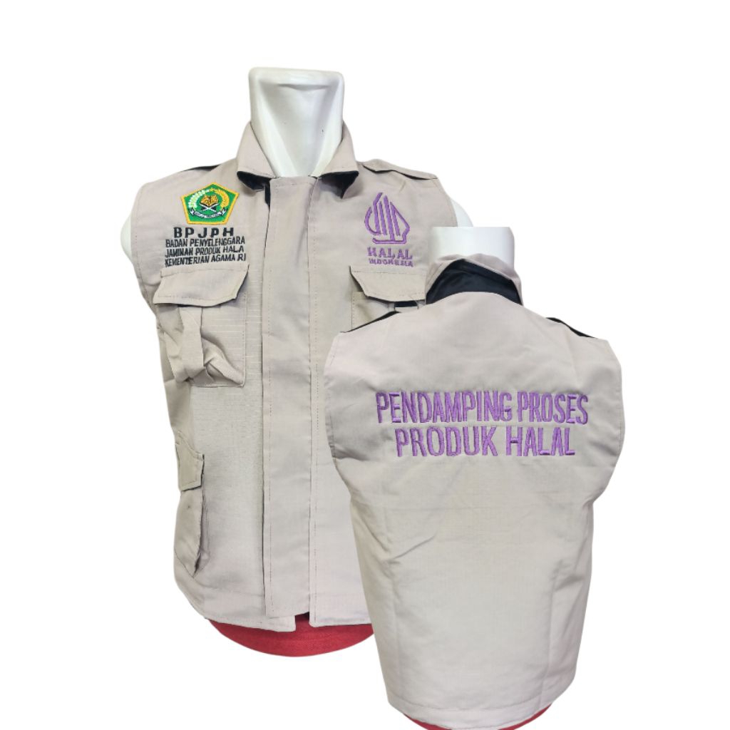 ROMPI KEMENAG HALAL/ROMPI KEMENAG BPJPH/ROMPI PENDAMPING PRODUK HALAL/VEST KEMENAG/VEST PENDAMPING P