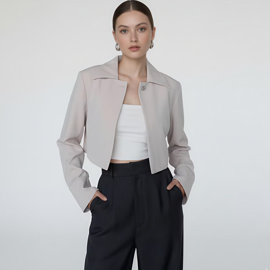 Blazer Crop Wanita Premium / Crop Blazer Elegan Wanita / Outer Crop Formal Wanita