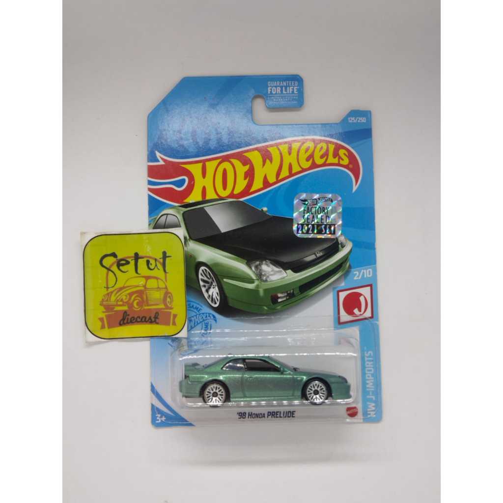 HOT WHEELS HOTWHEELS EXCLUSIVE 96 HONDA PRELUDE EXCLUSIVE RECOLOR FACTORY SEALED FS HIJAU GREEN RARE