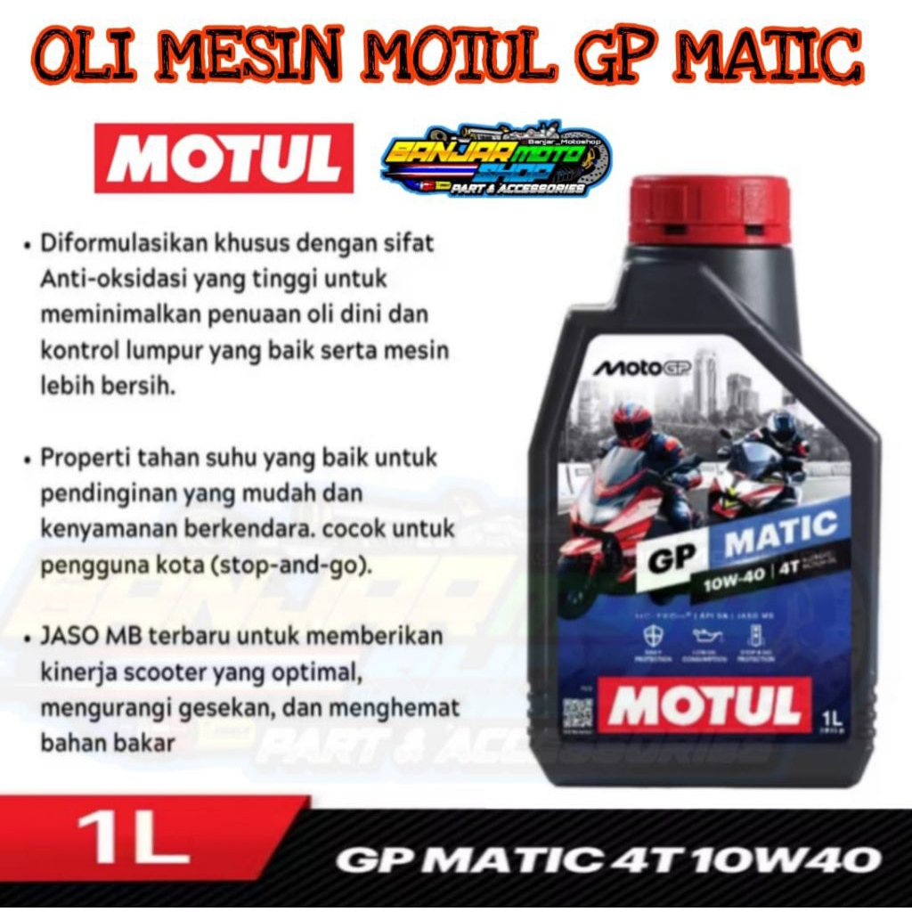OLI MESIN MOTUL GP MATIC ORIGINAL MOTUL (1L) / OLI MOTUL MATIC ORIGINAL OLI MATIC SCOOTER