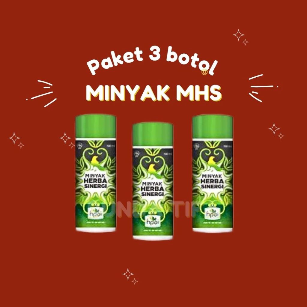[PAKET 3 BOTOL] Minyak Herbal Sinergi ORI - Minyak Herbal Sinergi HPAI asli - Minyak Bubut Herbal As