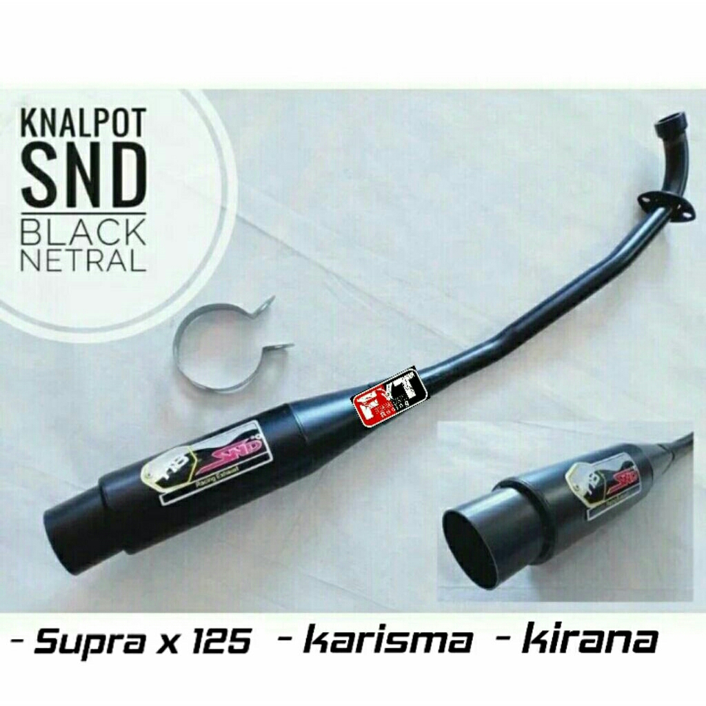 knalpot snd racing supra 125 karisma kirana
