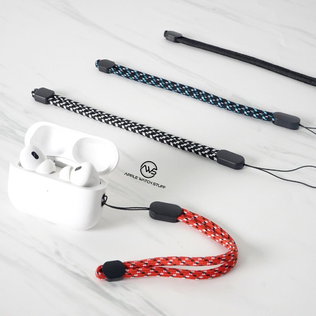 Lanyard Gantungan AirPods Handphone Lanyard Nylon Braided Tali Gantungan