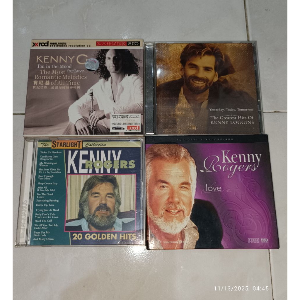cd KENNY G / KENNY LOGGINS-The Greatest Hits Of / KENNY ROGERS-20 Golden Hits / KENNY ROGERS-Love