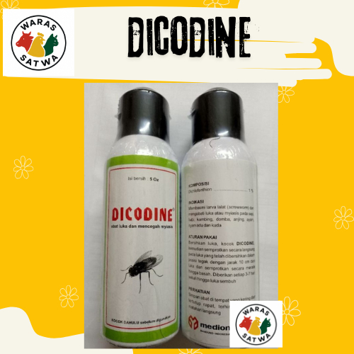 DICODINE, Obat Luka, Lalat, Sapi, kambing, Anti Myasis, Belatung, MEDION