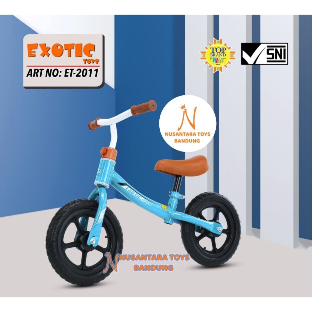 Pushbike Balance Bike Push Bike Exotic Aviator Pacific Iora PMB Sepeda keseimbangan anak Bandung SNI