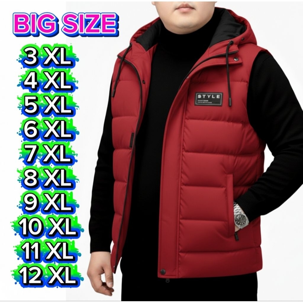 Rompi Motor Pria Jumbo Jacket Outdoor Big Size Koren Style