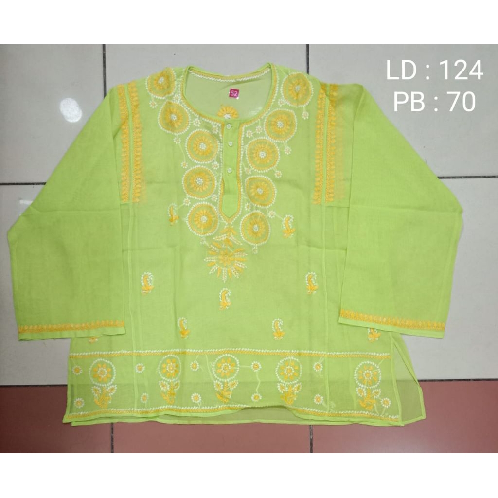 Kurti Atasan Blus India Etnik Size Besar Jumbo