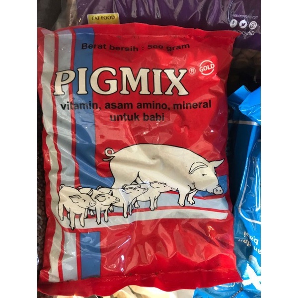 PREMIX - PIGMIX 500 GRAM - Premix Babi Vitamin Asam Amino Penggemuk & Pemacu Pertumbuhan Babi Kompli