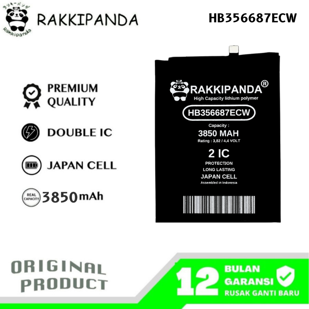 RakkiPanda - HB356687ECW Nova Plus/Nova 2 Plus/Nova 2I/Nova 3I/Honor 7X/Mate 10 Lite/G10/P30 Lite Ba