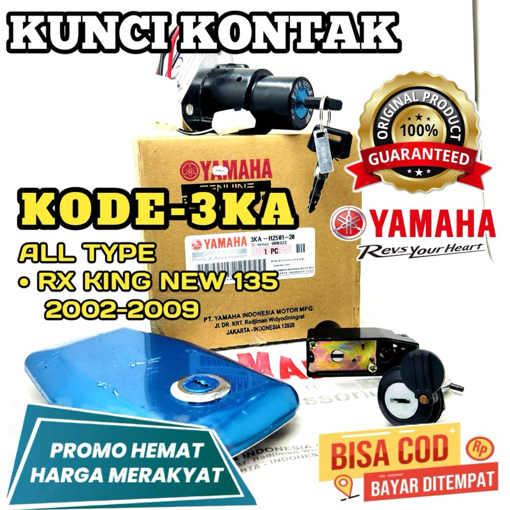 3KA KUNCI KONTAK,YAMAHA,4 IN 1,KUNCI KONTAK YAMAHA RX KING NEW,RX KING NEW 2002,RX KING 2003,RX KING